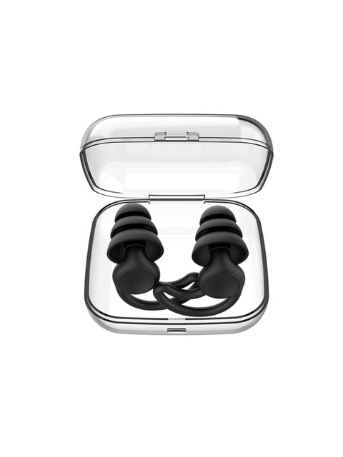 AUGEN Set Of 2 Noise Canceling, Reusable Silicone Earplugs For Hearing Protection