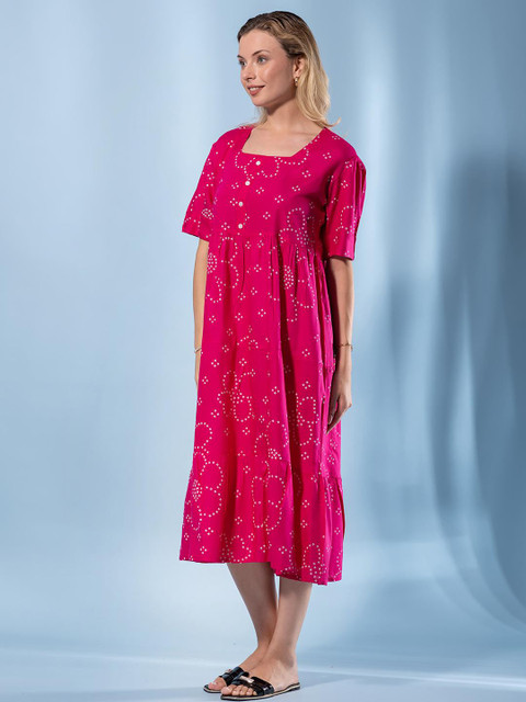 KALINI Women Viscose Rayon Fit & Flare Dresses - Image 3