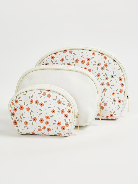 max Set Of 3 Textured Pouches