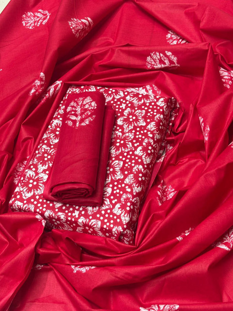 Ravi Janki Suit & Sarees Printed Pure Cotton Unstitched Dress Material