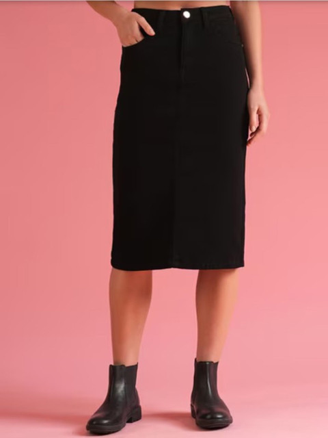 Tripursundari Fashion Women Straight Denim Skirts