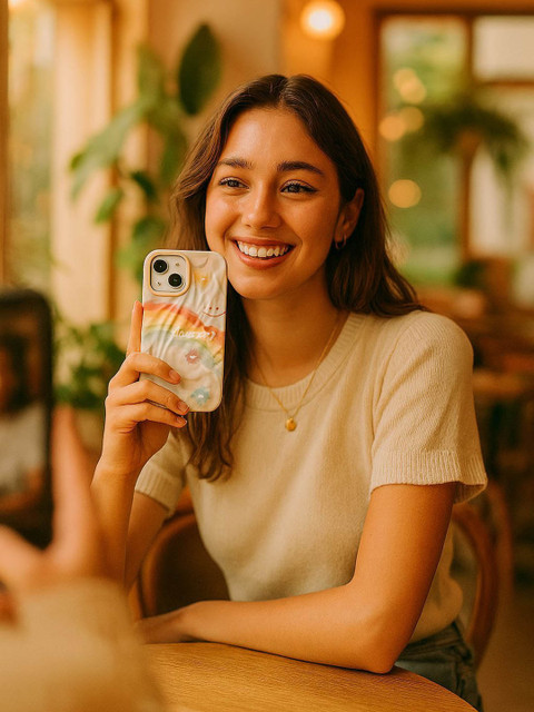 CASE CREATION Floral Printed iPhone 13 Pro Max Bumper Case - Image 4