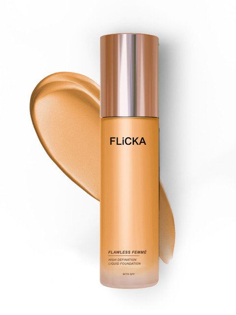 FLiCKA Flawless Femme Makeup Natural Waterproof & Moisturizing Foundation Beige 05 -30ml