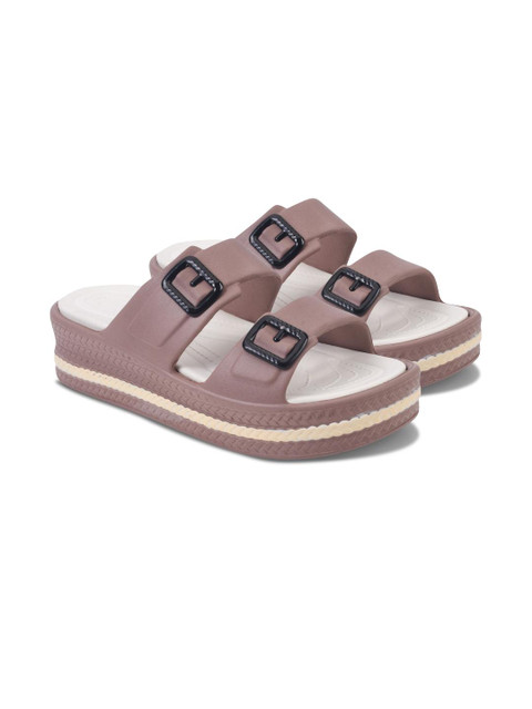 SZN Women Brown Flip Flops