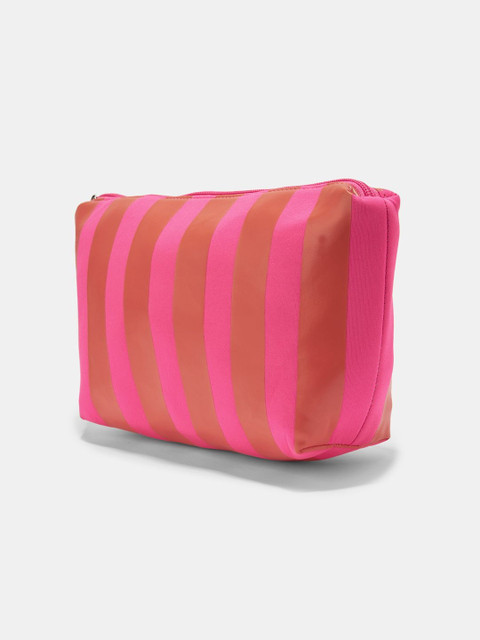 Forever Glam by Pantaloons Striped Pouch Travel Accessory