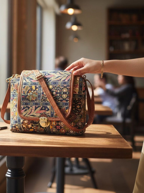 SZN Ethnic Motifs Printed Sling Bag