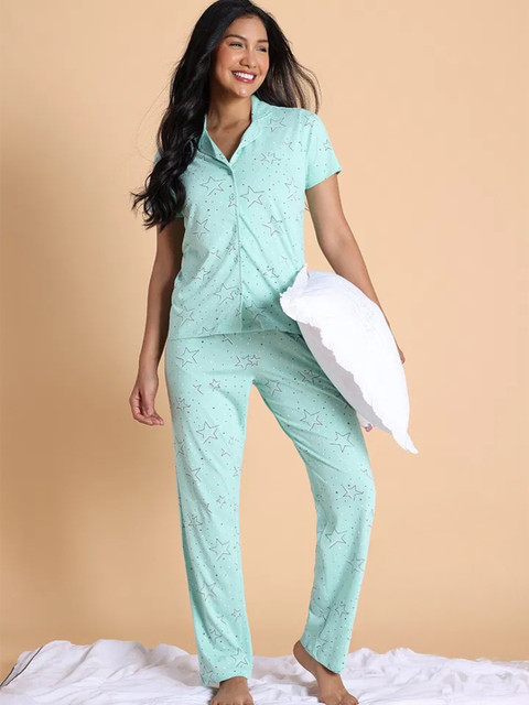 Zivame Women Printed Night suit