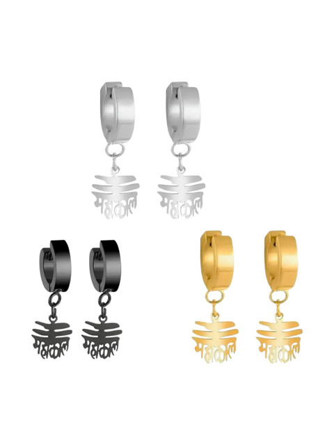 SHREE JU Contemporary Hoop Earrings