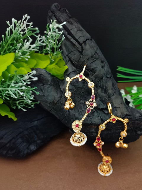 Sanjog Teardrop Shaped Ear Cuff Earrings