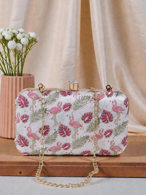 VRPS Handicrafts Embroidered Purse Clutch