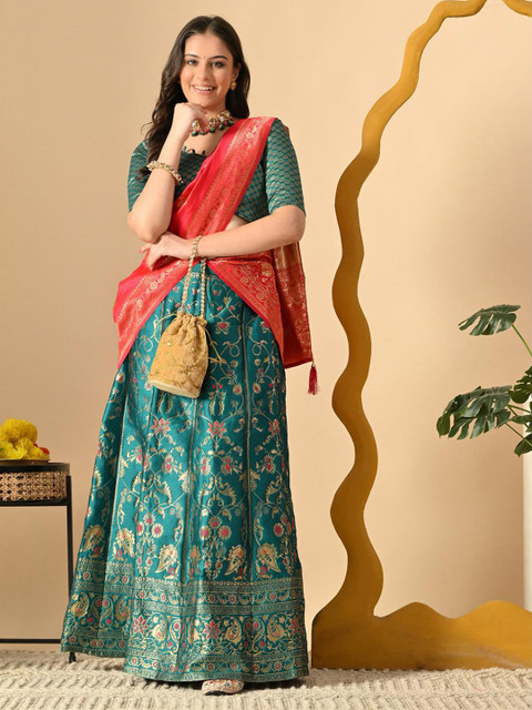 DISHWA FASHION Ready to Wear Lehenga & Blouse With Dupatta