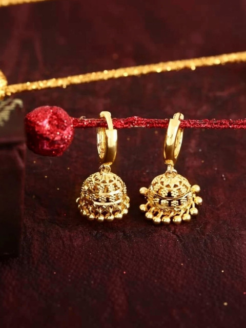 Checks & Squires Dome Shaped Jhumkas Earrings