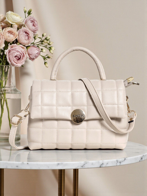 Exotic Textured PU Structured Handheld Bag with Quilted