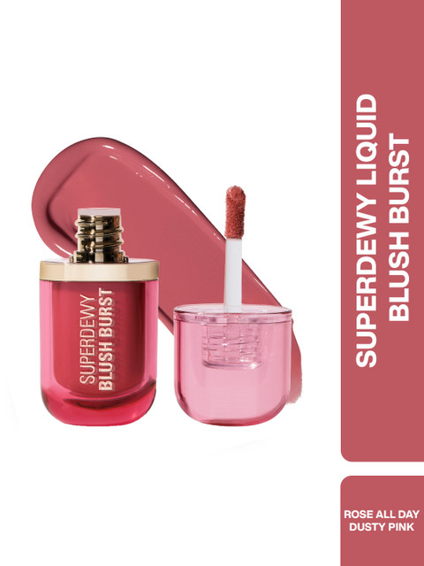 Makeup Revolution London Super Dewy Liquid Blush Burst - 4.2 ml - Rose All Day Dusty Pink
