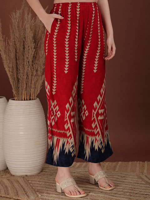 CORSICA Printed Mandarin Collar Tunic & Palazzos Co-Ords - Image 7
