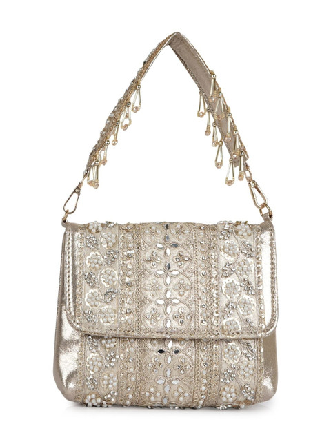 NEVIS Embroidered Potli Clutch