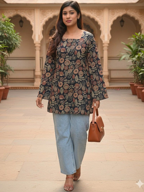 BAESD Floral Print Cotton Top