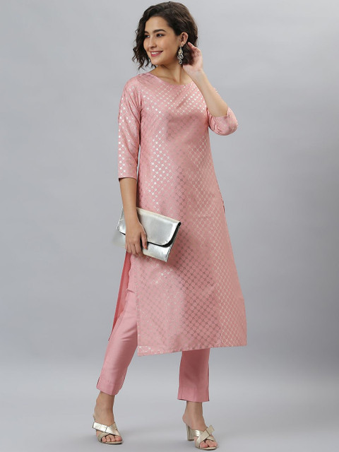 THREAD BOX Women Regular Kurta with Trousers