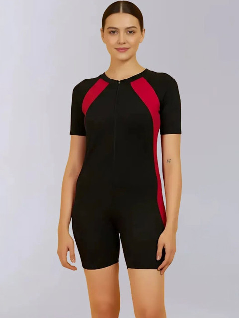 DressBerry Colourblocked Round Neck Legsuit