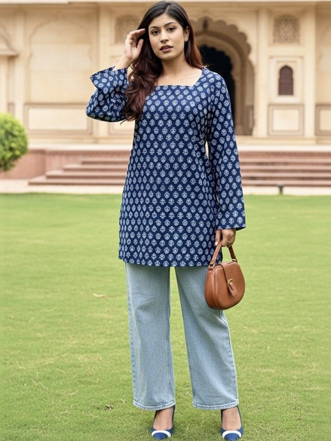 BAESD Print Ethnic Cotton Top