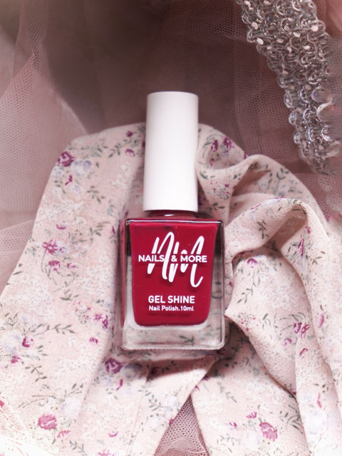 nails & more Gel Shine Glossy Nail Polish - 10 ml - Dark Pink 23