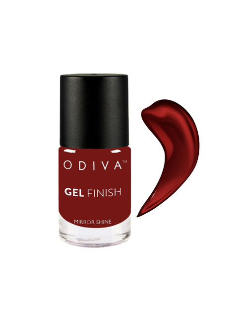 ODIVA Gel Finish Long-Wearing Mirror Shine Nail Polish 11ml - Tomatina 24