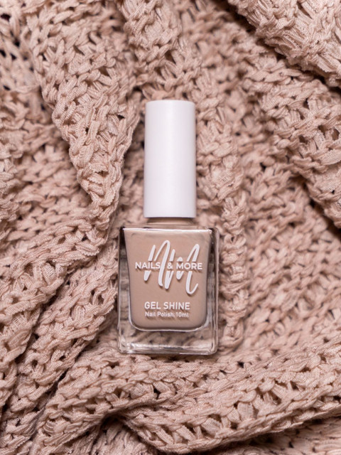 nails & more Gel Shine Glossy Argan Oil Long-Wearing Nail Polish - 10 ml - Malt Cream 42