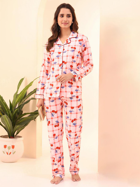 NAP STORY Women Printed Night suit