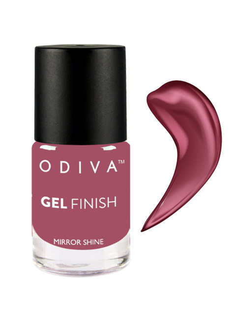 ODIVA Mirror Shine Gel Finish Long-Wearing Nail Polish 11ml - Fairy Pink 30
