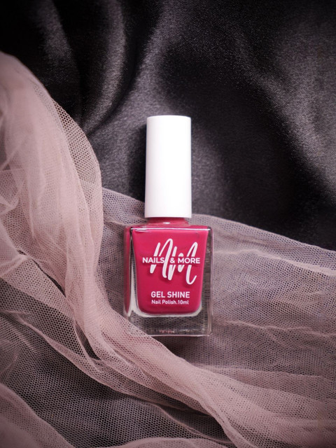 nails & more Gel Shine Argan Oil Glossy Long-Wearing Nail Polish - 10 ml Rough Pink 22