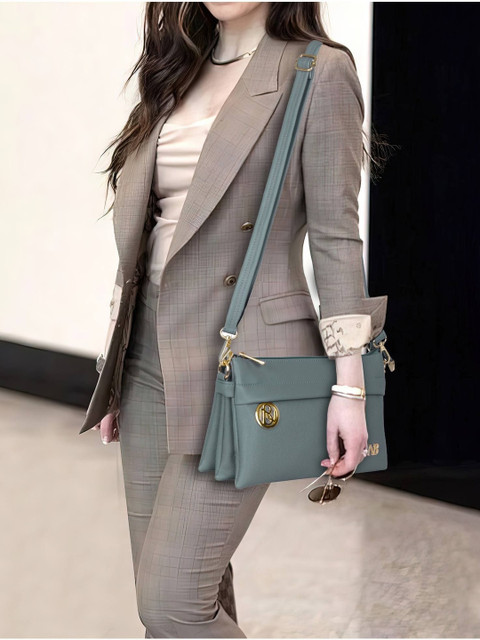 Nicoberry Textured PU Sling Bag