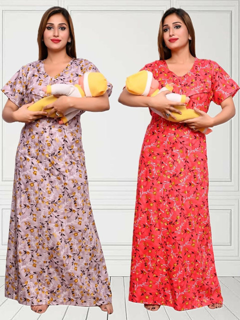 ANKONA Printed Maxi Nightdress