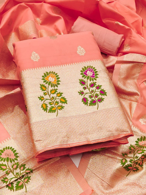 KALINI Embroidered Unstitched Dress Material