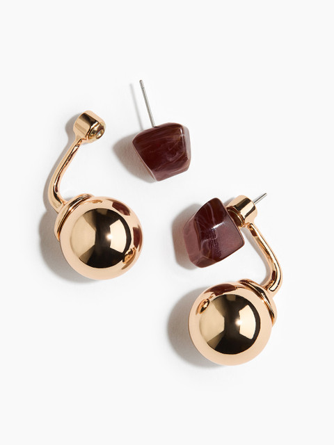 H&M Sphere-Detail Front & Back Earrings