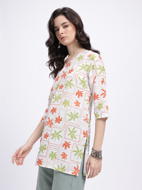 Anouk Rustic Printed Short Kurti - Image 4