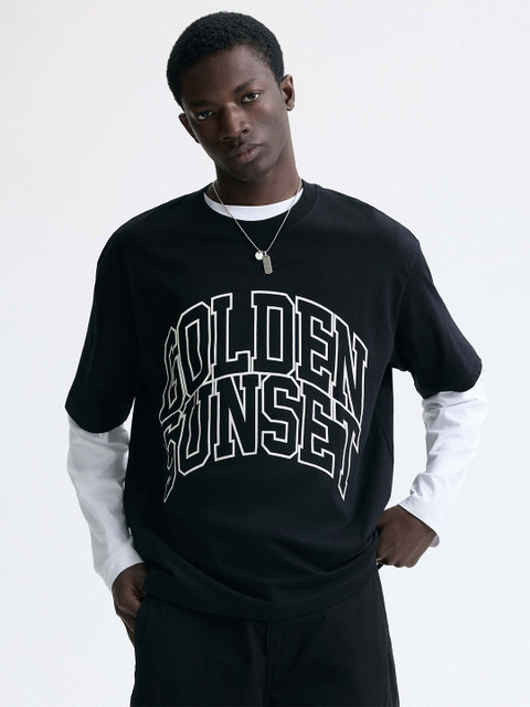 H&M Loose Fit Printed T-Shirt