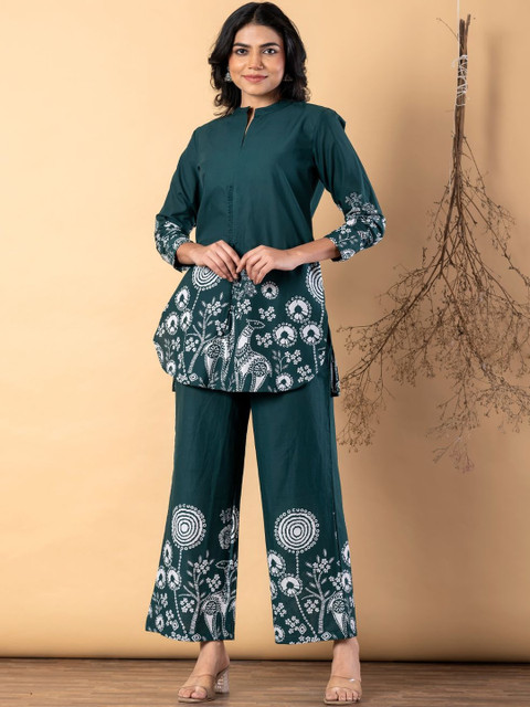 Readiprint Printed Mandarin Collar Tunic & Trousers Co-Ords - Image 4