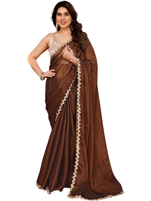 Mitera Embellished Gotta Patti Silk Blend Designer Saree