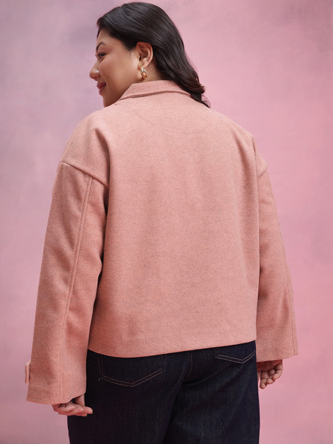 DressBerry Curve Notched Lapel Drop Shoulder Overcoat - Image 5