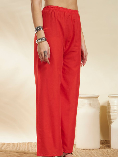 SINGNI Printed V-Neck Tunic & Palazzos Co-Ords