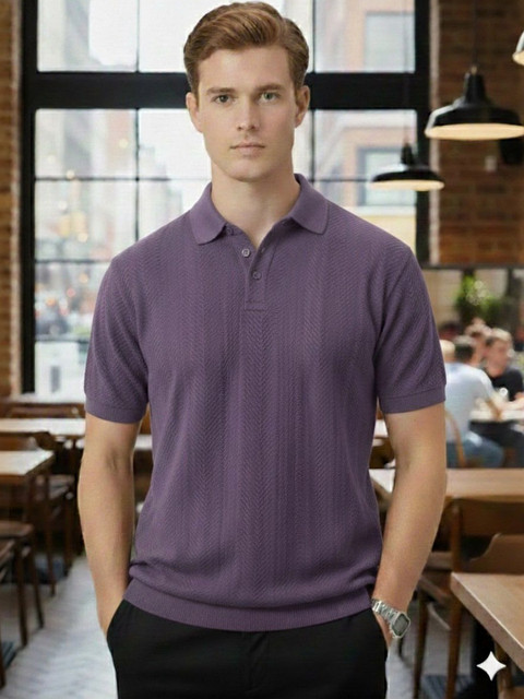 SZN Men Polo Collar T-shirt