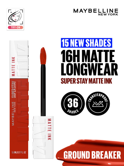 Maybelline New York Super Stay Matte Ink Liquid Lip Color - 117 Ground Breaker