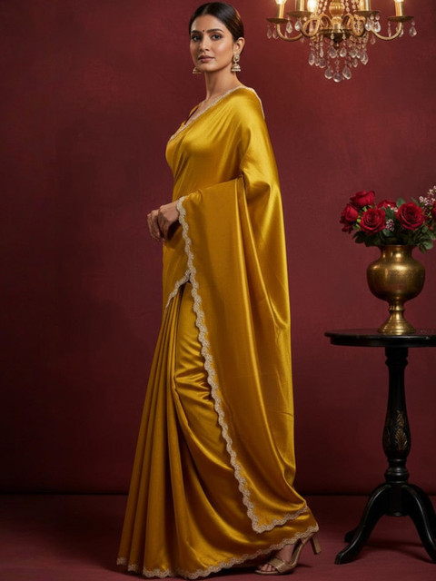 all about you Embroidered Organza Designer Saree - Image 3