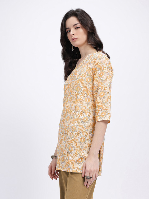 Anouk Rustic Printed Short Kurti - Image 4