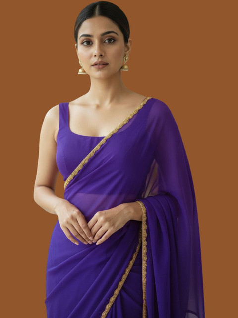 VEMEZ Beads and Stones Silk Blend Bomkai silk Saree