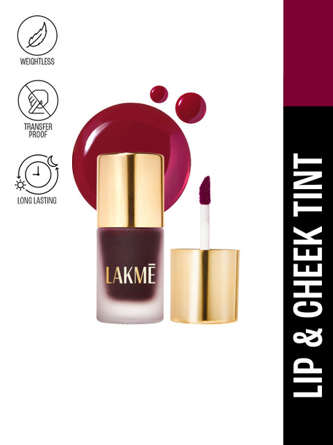 Lakme 9to5 Double Duty Lip & Cheek Water Stain 9ml - Ruby Glow
