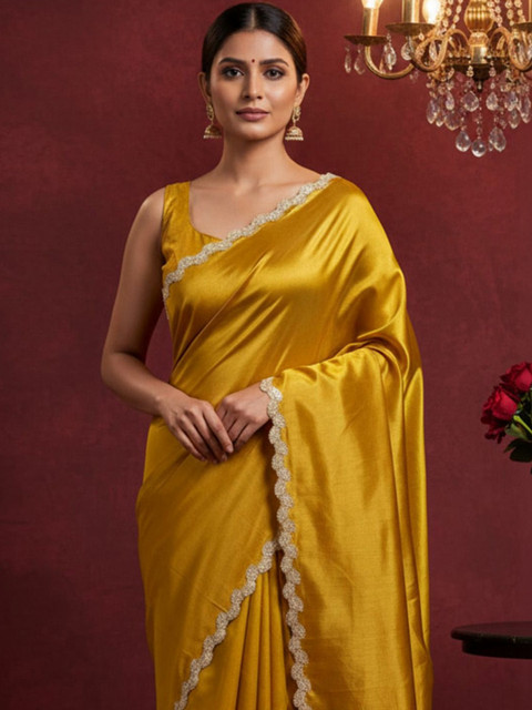 all about you Embroidered Organza Designer Saree