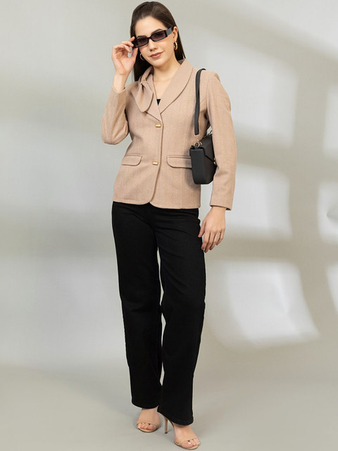 all about you Notched Lapel Collar Single Breasted Blazer - Image 5