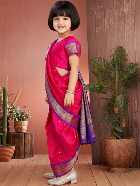 Aarika Woven Design Zari Art Silk Maheshwari Saree