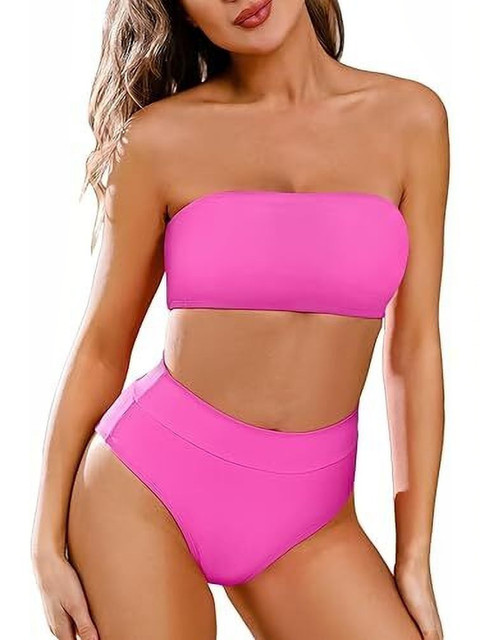 MSKOLIEM Shoulder Straps Stretchable Swim Bikini Set
